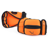 Maxxmma Adjustable Weighted Gloves, 2 Lb. Set - Removable Weight (2 X 0.5 Lb. Each Glove) For Sculpting Mma Kickboxing Cardio Aerobics Hand Speed Coordination Shoulder Strength (Orange)