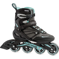 Rollerblade Zetrablade Women's Adult Fitness Inline Skate, Black/Light Blue, Us Women's 9