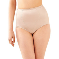 Bali Womens Jacquard Mesh Tummy Panel Firm Control Shapewear 2-Pack Fajas Dfx710 Briefs, 2 Nude Jacquard, Large Us
