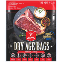 Dry Age Bags For Meat Easily Create Diy Dry Aging Meat At Home, No Vacuum Sealer Required. Breathable Membrane Kit For Dry Aged Beef 4Pcs. 10X20 In (25X50 Cm) 2-12 Lb 1-5 Kg - Artisan Meat Lab