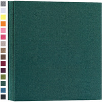 Potricher Photo Album For 4X6 600 Photos Linen Cover Extra Large Capacity Photo Book For Family Wedding Anniversary Baby (Dark Green, 600 Pockets)
