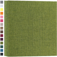Potricher Photo Album For 4X6 600 Photos Linen Cover Extra Large Capacity Photo Book For Family Wedding Anniversary Baby (Green, 600 Pockets)