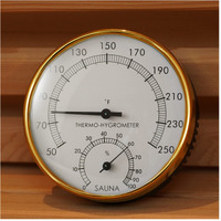 Amocane Sauna Thermometer 2 In 1 Fahrenheit Thermometer Hygrometer For Sauna Room, Sauna Accessories For Any Barrel Or Infrared Steam Saunas