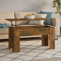 Vidaxl Coffee Table Smoked Oak 39.8""X19.3""X20.5"" Engineered Wood