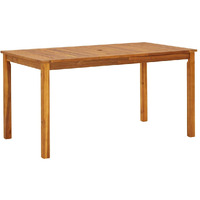Vidaxl Patio Table 55.1""X31.5""X29.1"" Solid Acacia Wood