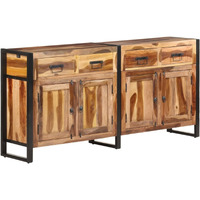 Vidaxl Sideboard 67.7""X13.8""X31.5"" Solid Acacia Wood With Honey Finish