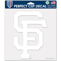 San Francisco Giants Decal 8X8 Die Cut White