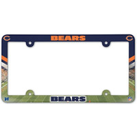Chicago Bears License Plate Frame Plastic Full Color Style