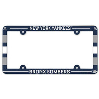 New York Yankees License Plate Frame Plastic Full Color Style