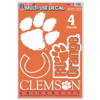 Clemson Tigers Decal 11X17 Ultra