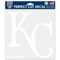 Kansas City Royals Decal 8X8 Die Cut White