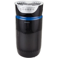 Homedics Totalclean Tower Air Purifier For Viruses, Bacteria, Allergens, Dust, Germs, Hepa Filter, Uv-C Technology, 5-In-1 Purifying, Ionizer, Carbon Odor Filter For Small Rooms, Home Office, Black