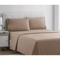 Clara Clark King Sheets Set, Deep Pocket Bed Sheets For King Size Bed - 4 Piece King Size Sheets, Extra Soft Bedding Sheets & Pillowcases, Taupe Sand Sheets King