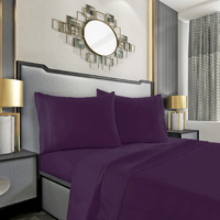 Mocassi Twin Xl Sheet Set - Luxury Hotel 1800 Thread Count Bedding Sheets & Pillowcases - Ultra Soft Breathable & Cooling Bed Sheets - Deep Pocket - Wrinkle Resistant - 4 Piece Set - Twin Xl, Purple