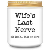 Gifts For Wife From Husband, Best Wife Gifts, Funny Christmas Gifts For Wife, Anniversary Funny Gift For Her, Valentines Day Gifts, Birthday Gift For Wife, Romantic Lavender Scented Candles