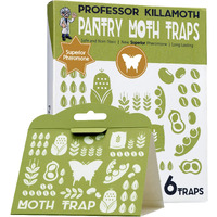 Superior Pantry Moth Traps With Pheromones Prime | No Insecticides | Safe, Non-Toxic And Child And Pet Friendly | Superior Attractant - 6 Traps