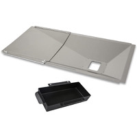 Uniflasy Universal Grease Tray With Catch Pan Fits Nexgrill, Charbroil, Dynaglo, Kenmore, Bhg, Grill Master, Backyard, Uniflame, Expert Gas Grill, Adjustable Drip Pan For 3/4/5 Burner Gas Grill
