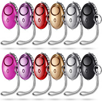 Konohan 12 Pieces Personal Alarm For Women, Safe Sound Personal Alarms Emergency Alarm Keychain Security Alarm Keychain With Led Light, Personal Safety Button Alarm In 6 Colors For Men Children