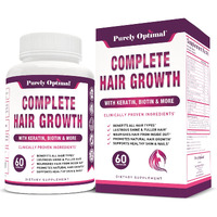 Premium Hair Growth For Women & Men - Hair Growth Vitamins W/ Biotin & Keratin - Prevents Hair Loss & Thinning, Supports Thicker Healthier Hair Growth - Supplement For All Hair Types, 60 Capsules