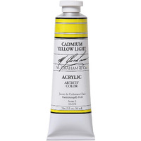 M. Graham 2-Ounce Tube Acrylic Paint, Cadmium Yellow Light