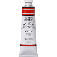 M. Graham 2-Ounce Tube Acrylic Paint, Cadmium Red Light (22-050)
