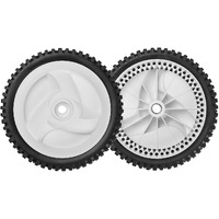 532403111 Front Drive Wheels Fit For Craftsman Lawn Mower - Front Drive Tires Wheels Compatible With Craftsman & Hu Front Wheel Drive Self Propelled Mower Tractor, Replace 194231X427, 2 Pack, White