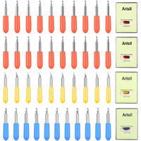 Blades For Cricut Explore 3/Air 2/Air/Maker 3/Maker, 40 Pack Replacement Blade For Cricut Explore 3 Air Air 2 Maker Maker 3 Cutting Machine (20 Standard Fine Point,10 Shalow,10 Deep Cut Blades)