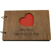 Pirantin 1 Year Our Story So Far - Scrapbook, Photo Album Or Notebook Idea For 1St Anniversary