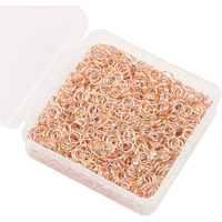 Yaka 1600Pcs 7Mm Kc Gold Plated Iron Open Jump Rings Connectors Bulk For Diy Craft Earring Necklace Bracelet Pendant Choker Jewelry Making Findings And Key Ring Chain Accessories (7Mm, Kc Gold)