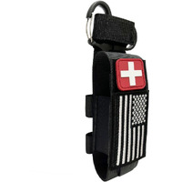 Molle-Tourniquet-Pouch-Tq-Holder, Tactical Tq Tourniquet Holder Pouch Molle Ifak Trauma Medical Shear Pouch With Tourniquets (Black)
