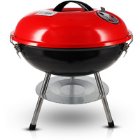 Gas One Charcoal Grill - 14-Inch Portable - Barbecue Grill With 3-Point Locking Lid For Heat Preservation - Dual Venting System - Small Charcoal Grill For Backyard, Camping, Boat