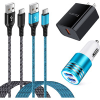 Samsung Type C Fast Charger For Samsung Galaxy S23 Ultra S22 Ultra S23 Plus A23 A14 A53 A13 A03S S21 Plus S21Fe S20 A32 A11 A12 A51 A71, Fast Charging Wall Charger Block C Charging Cable+Car Charger