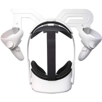 Cnbeyoung Vr Headset Wall Mount Storage Stand Hook Compatible With Quest 2 Pro Rift S, Valve Index, Psvr 2, Htc Vive, Vive Pro, Hp Reverb G2, Mr Headsets And Controllers (White)
