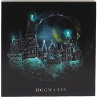 Open Road Brands Harry Potter Hogwarts Wood Block Decor - Harry Potter Decoration To Hang Or Display On A Shelf, Dresser Or Desk
