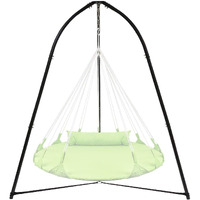 Sorbus Tripod Hanging Chair Stand- Heavy Duty Steel Sensory Swing Stand- Weather & Rust Resistant- Adjustable Portable Hammock Chair Stand 330Lbs For Tree,Lounger,Saucer,Air Porch,Indoor/Outdoor,Patio