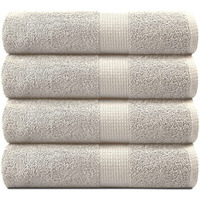 Lane Linen Bath Sheets Bathroom Towel Set- 4 Pack 100% Cotton Extra Large Bath Towels, Oversized Bath Towels, Bath Towels, Bathroom Set, Shower Towels, Bath Towel Sets For Bathroom, 35X66 - Platinum