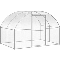 Vidaxl Outdoor Chicken Coop 9.8'X6.6'X6.6' Galvanized Steel