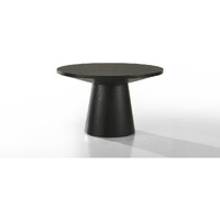 Jasper Ebony Black 29"" Round Coffee Table