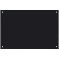 Vidaxl Kitchen Backsplash Black 35.4""X23.6"" Tempered Glass