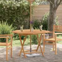 Vidaxl Folding Patio Table 47.2""X47.2""X29.5"" Solid Wood Teak