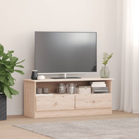 Vidaxl Tv Stand With Drawers Alta 39.4""X13.8""X16.1"" Solid Wood Pine