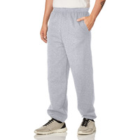 Gildan Men's Fleece Elastic Bottom Sweatpants With Pockets, Style G18100, Sport Grey, Large