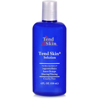 Tend Skin Womens Aftershave/Post Waxing Solution For Ingrown Hair, Razor Bumps And Burns, 4 Ounce, Blue