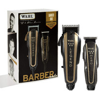 Wahl Professional 5-Star Barber Combo 8180 - Features A New Look 5-Star Legend Clipper And Hero T-Blade Trimmer - Powerful V9000 Motor Clipper And Rotary Motor Barber Trimmer