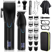Karrte Professional Hair Clippers And Trimmer Kit For Men,Barber Clipper Set Cordless Hair Cutting,Beard Trimmer Grooming Haircut Kit