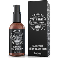 Viking Revolution Luxury After-Shave Balm For Men - Premium After-Shave Lotion - Soothes And Moisturizes Face After Shaving - Eliminates Razor Burn For A Silky Smooth Finish - Sandalwood Scent