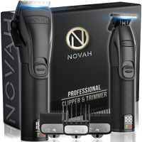 Novah??Professional Hair Clippers For Men, Professional Barber Clippers And Trimmer Set, Mens Cordless Hair Clippers For Barbers Haircut Kit Fade