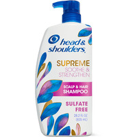 Head & Shoulders Supreme Sulfate Free Dandruff Shampoo With Argan Oil, Anti-Dandruff Treatment, Soothe & Strengthen, 28.2 Fl Oz