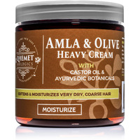 Qhemet Biologics Amla & Olive Heavy Cream - Moisturizing Balm For Extremely Dry & 4C Hair - Adds Soft, Supple Moisture & Hydration To Afros, Coils, Curls, Puffs, Twists, Braids, Locs & More (8.9 Oz)