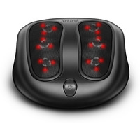 Nekteck Foot Massager With Heat, Shiatsu Heated Electric Kneading Foot Massager Machine For Plantar Fasciitis, Built-In Infrared Heat Function And Power Cord (Black)